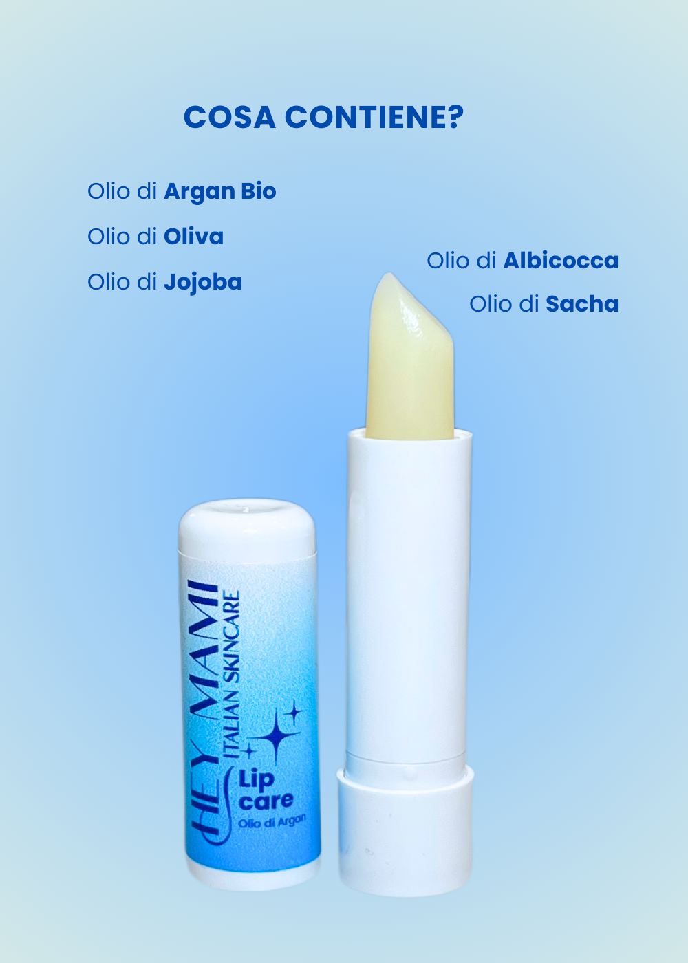 Balsamo Labbra - Olio di Argan, Oliva e Jojoba