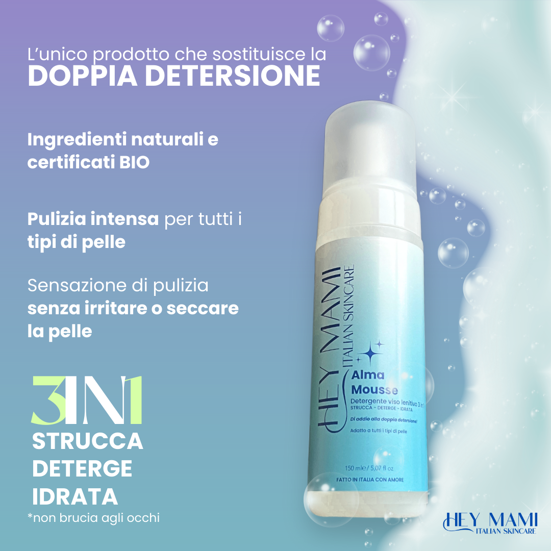 Detergente Schiumogeno Struccante 3 in 1 - Alma Mousse