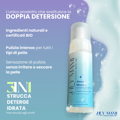 Detergente Schiumogeno Struccante 3 in 1 - Alma Mousse