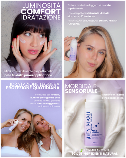 Set Routine Viso Completa – Alma Mousse + Alma Comfort + Bloom Eyes Cream