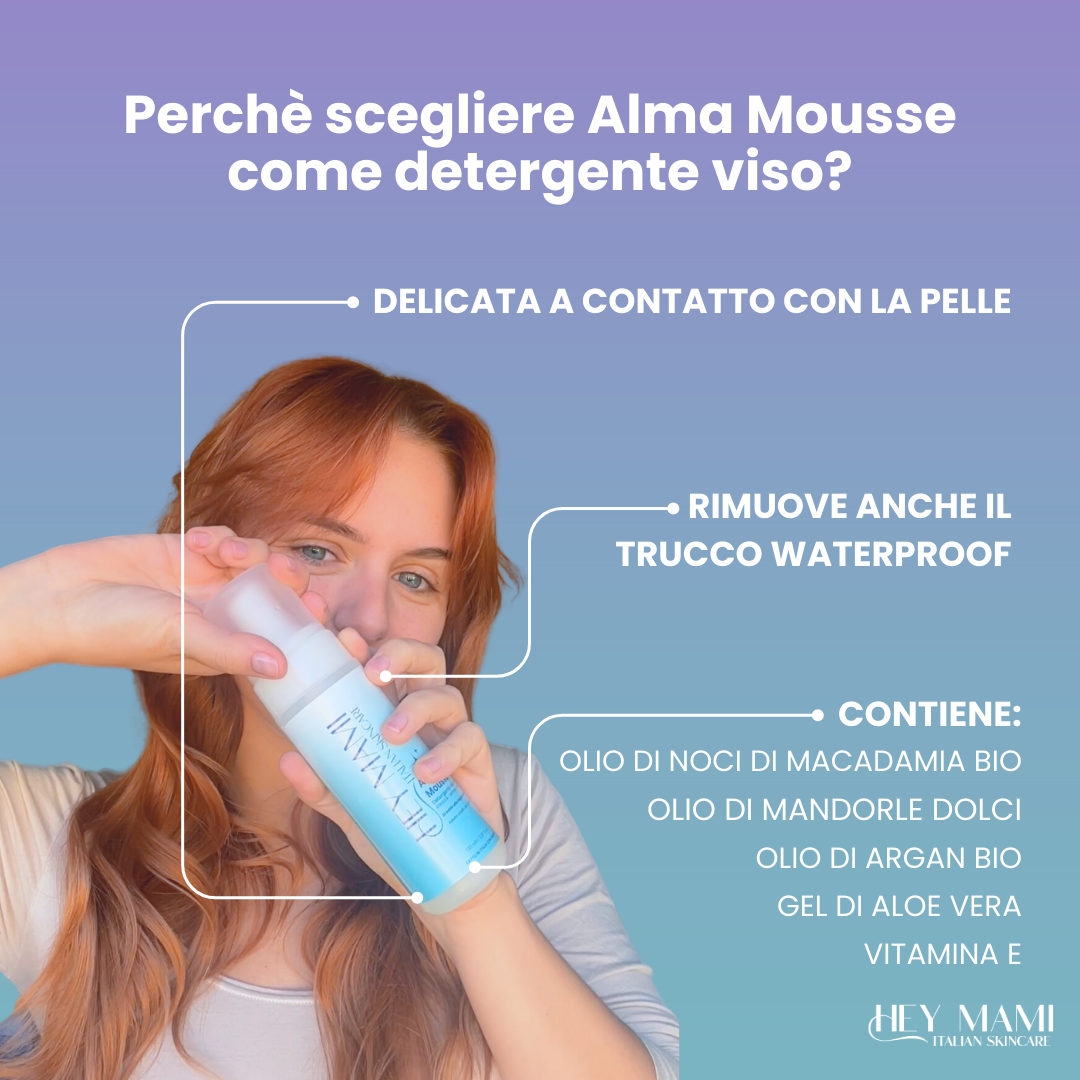 Detergente Schiumogeno Struccante 3 in 1 - Alma Mousse