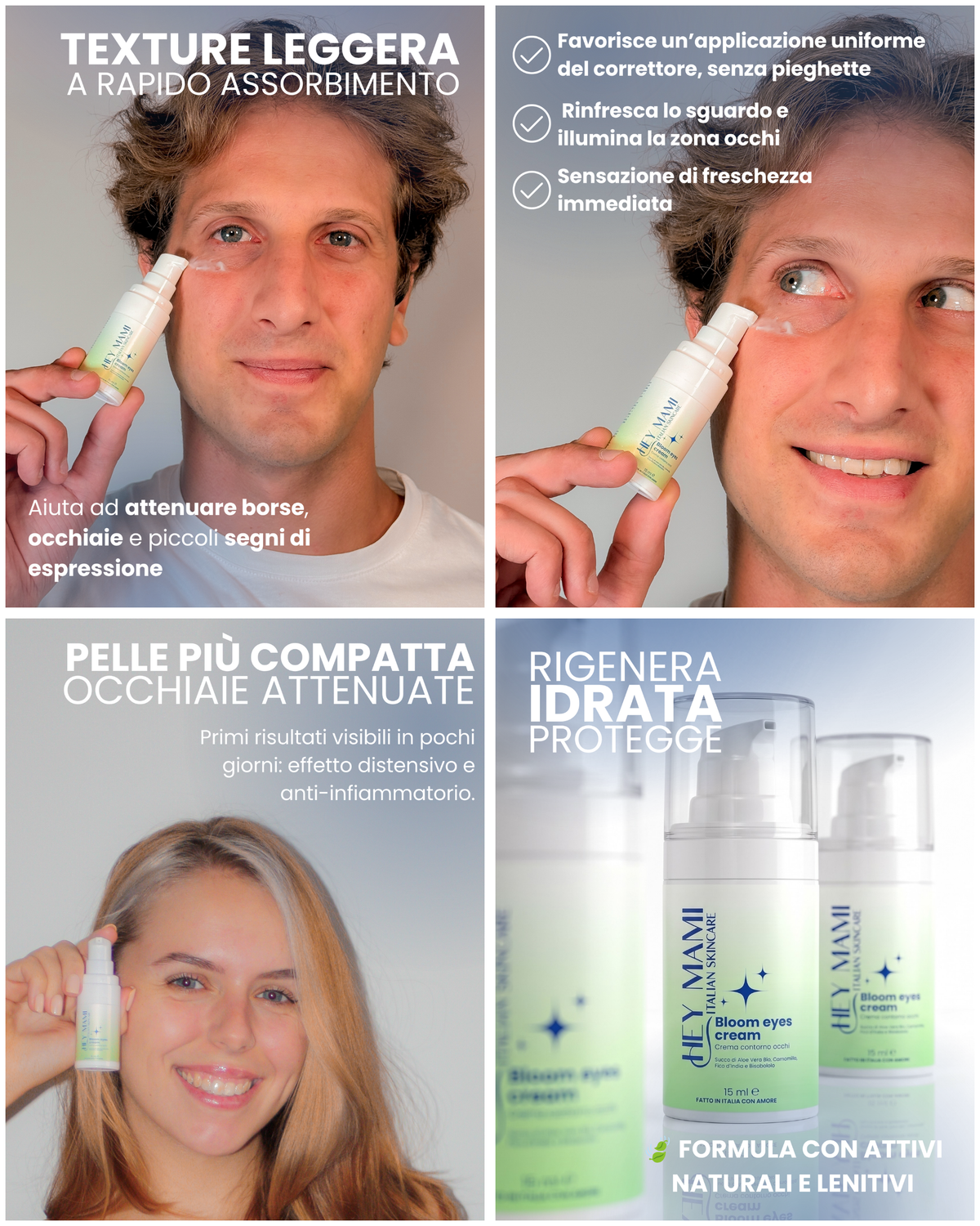Set Routine Viso Completa – Alma Mousse + Alma Comfort + Bloom Eyes Cream