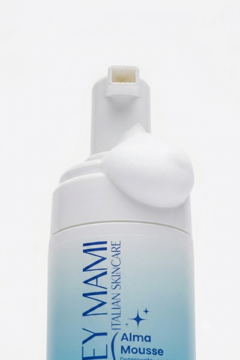 Alma Mousse mousse detergente viso 3 in 1 per rimuovere trucco e impurità - Hey Mami Skincare